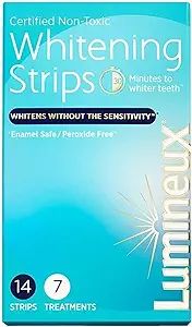 Lumineux Teeth Whitening Strips 7 Treatments – Peroxide Free - Enamel Safe for Whiter Teeth - W... | Amazon (US)