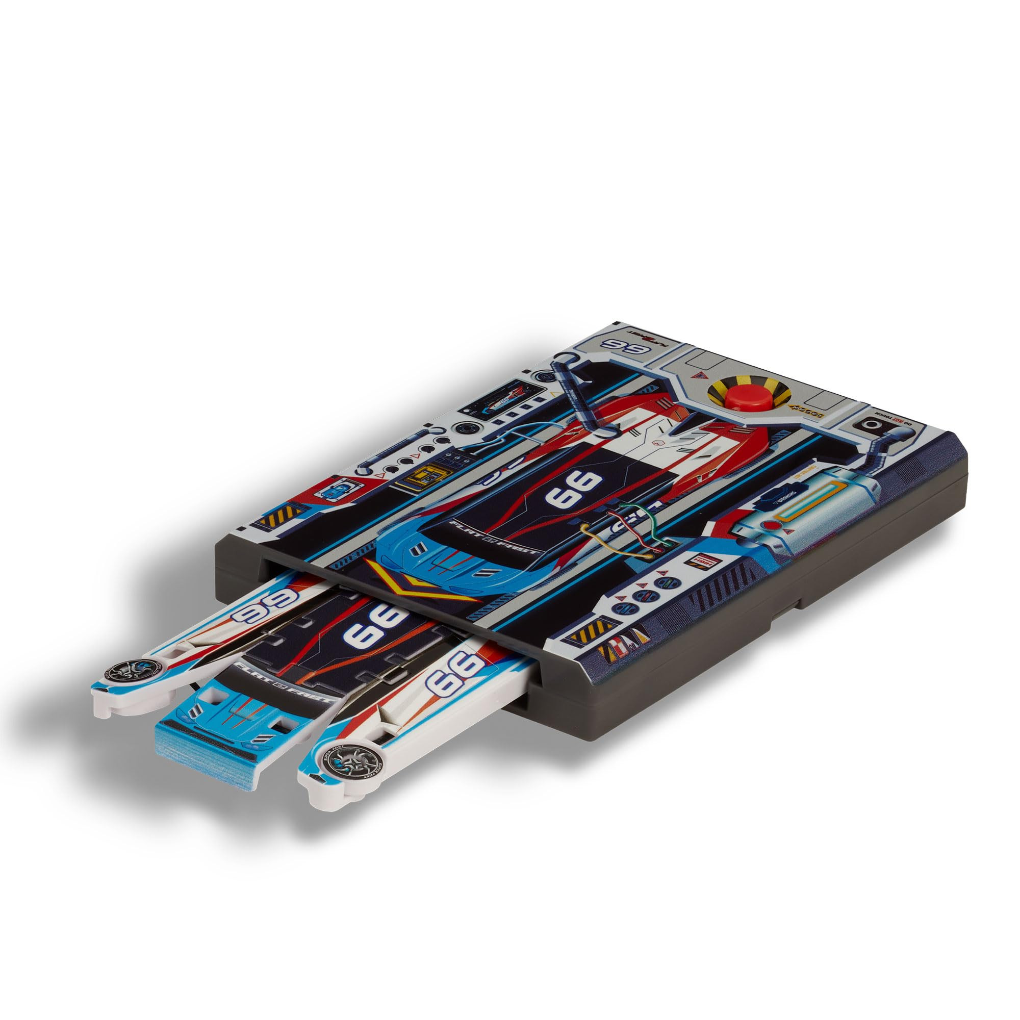 Sky Blue 66 Card Racer | Load, Launch, Race - Pocket-Sized Racecar Toy Ages 5 and up (Sold Each) | Amazon (US)