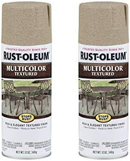 Rust-Oleum 223524A2 Multi-Color Textured Spray Paint, Desert Bisque, 12 Ounce (Pack of 2) | Amazon (US)