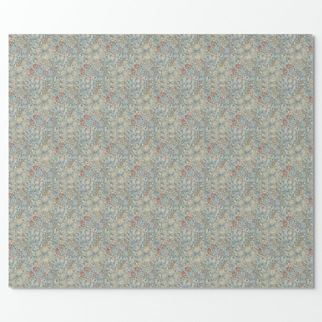 Vintage Flowers William Morris Golden Lily      Wrapping Paper | Zazzle