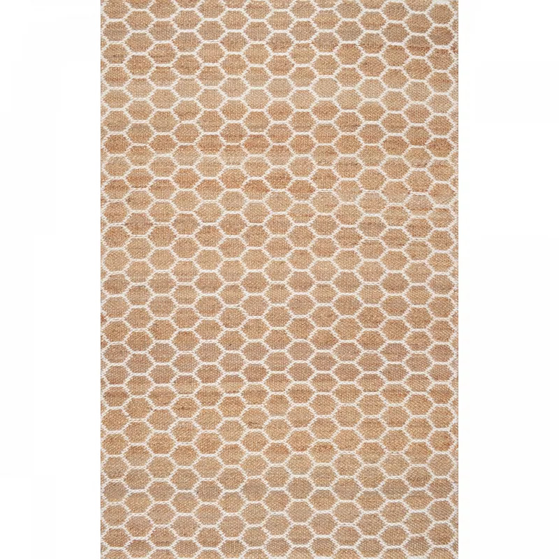 nuLOOM Hand Woven Reversible Honeycomb Alisha Jute Area Rug | Target