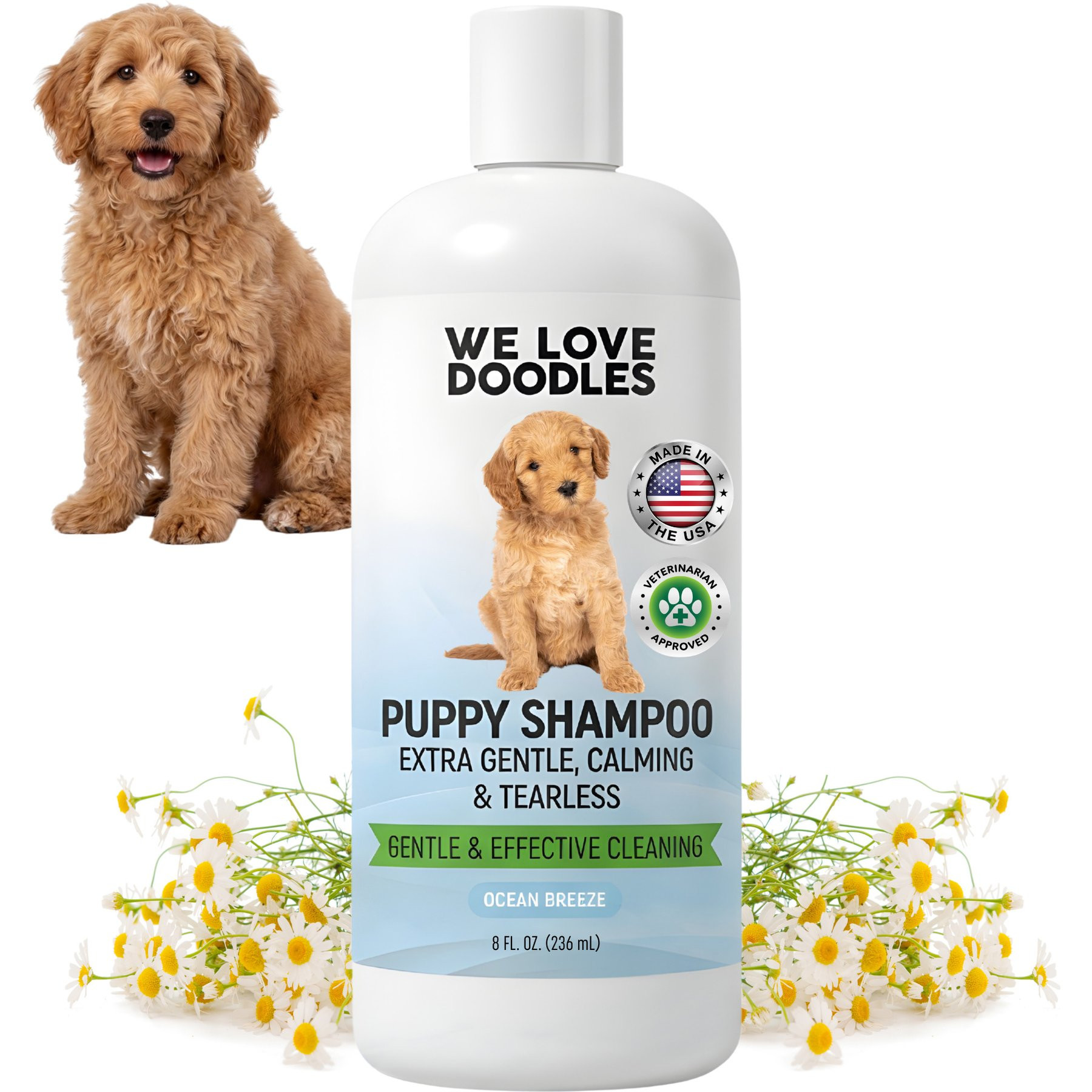 We Love Doodles Tearless Ocean Breeze Scent Puppy Shampoo, 8-fl oz bottle | Chewy
