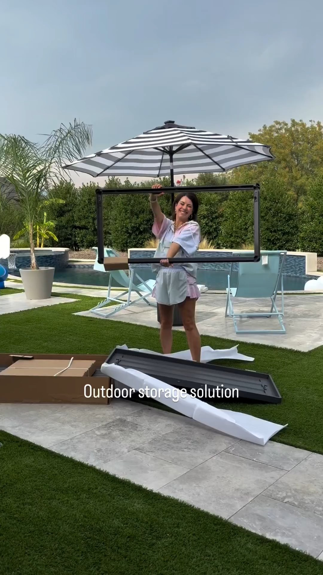 One box, endless uses! From gardening gear to backyard pool toys 🌿☀️ My rolling deck box is basically the MVP of outdoor storage. 

#PatioReady #OutdoorSolutions #BackyardStyle #organizedhome #homeimprovement #exterior #backyard #organization  #organizedliving#LTKFamily 



#LTKFindsUnder100 #LTKHome #LTKActive