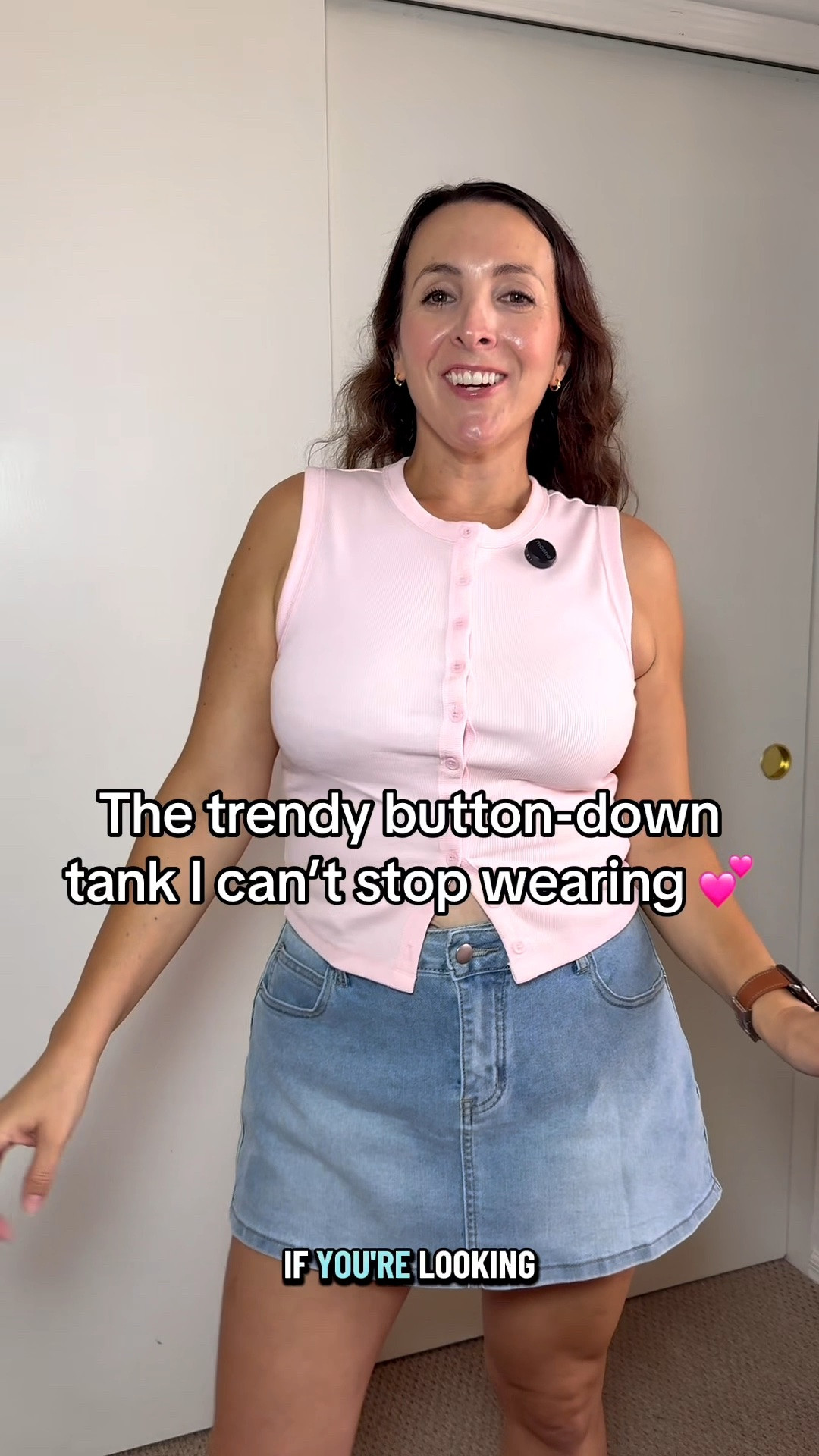This button-up tank is such an easy way to make a basic outfit look instantly more put together 🤍 I love that it’s mostly cotton, has working buttons, and can be styled so many different ways. It does run in more of a junior fit, so I sized up to a large. I’m normally a size 8 and 5’3” for reference!

#LTKootd #LTKMidsize #LTKPetite