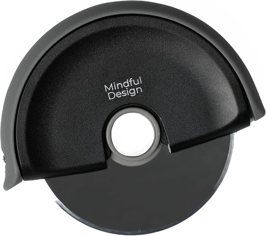 Mindful Design Pizza Cutter Wheel with Protective Blade Cover, Easy to Clean and Dishwasher Safe ... | Amazon (US)
