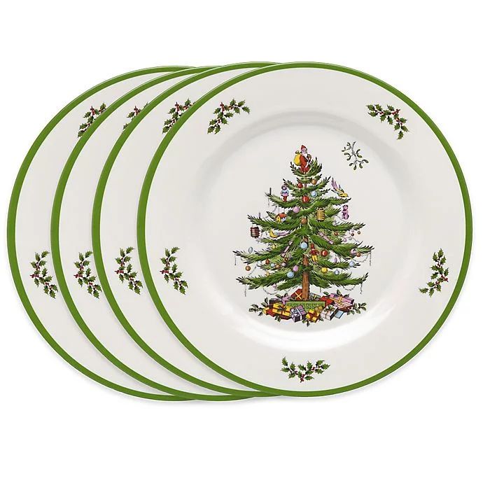 Spode Christmas Tree Melamine Dinner Plates (Set of 4) - Walmart.com | Walmart (US)