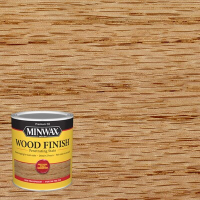 Shop Minwax Minwax Wood Finish Oil-Based Puritan Pine Semi-Transparent Interior Stain (1-Quart) | Lowe's