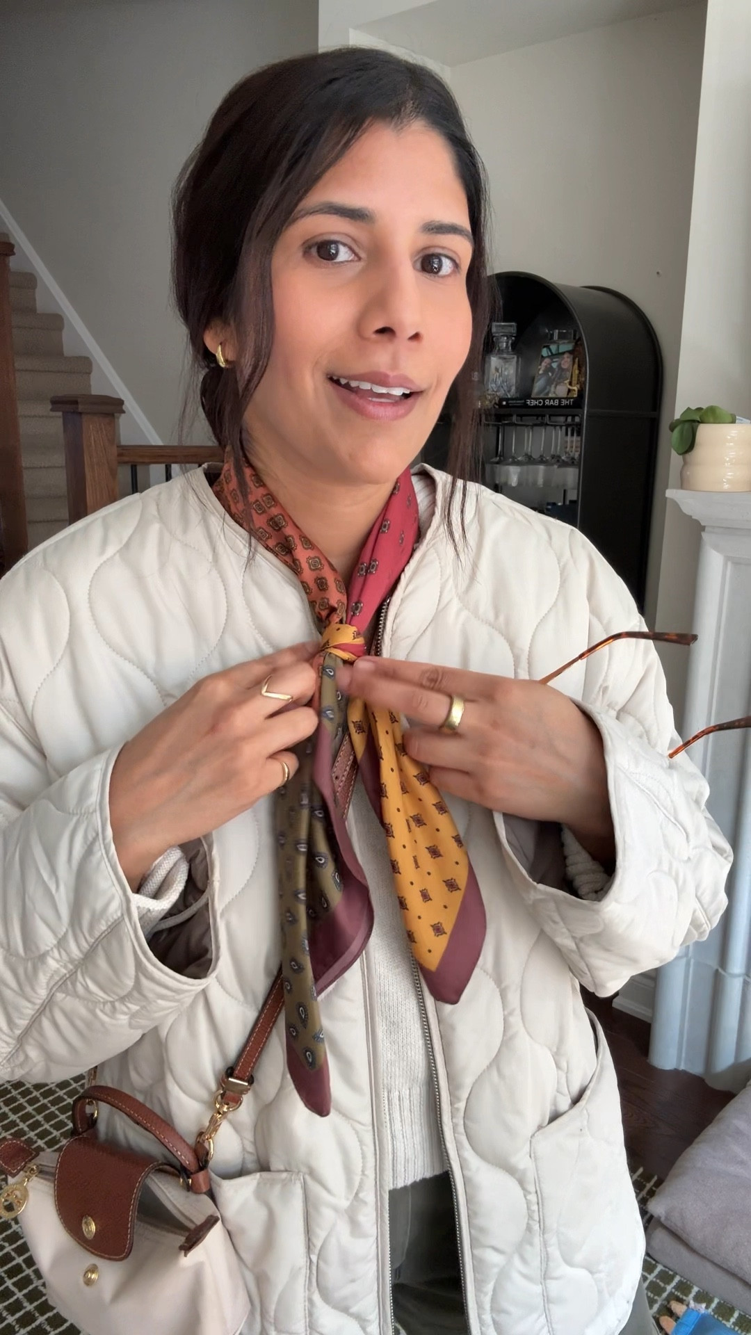 Style tip! Add a neck scarf to jazz up a netural outfit! Also can’t stop wearing these pants! 

#LTKjeans #LTKcanada #LTKstyletip