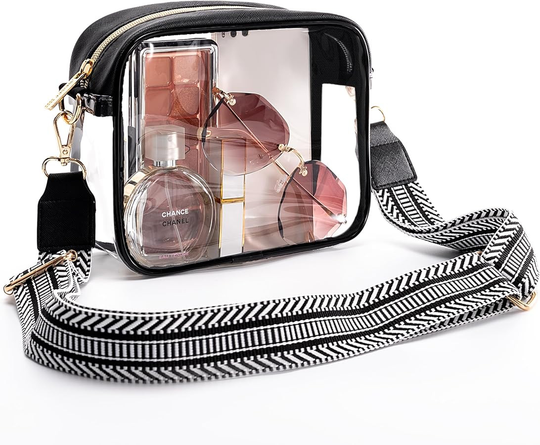 Aveniee Clear Bag Stadium Approved, Clear Purses for Women, Crossbody Bag for Concerts with Adjus... | Amazon (US)