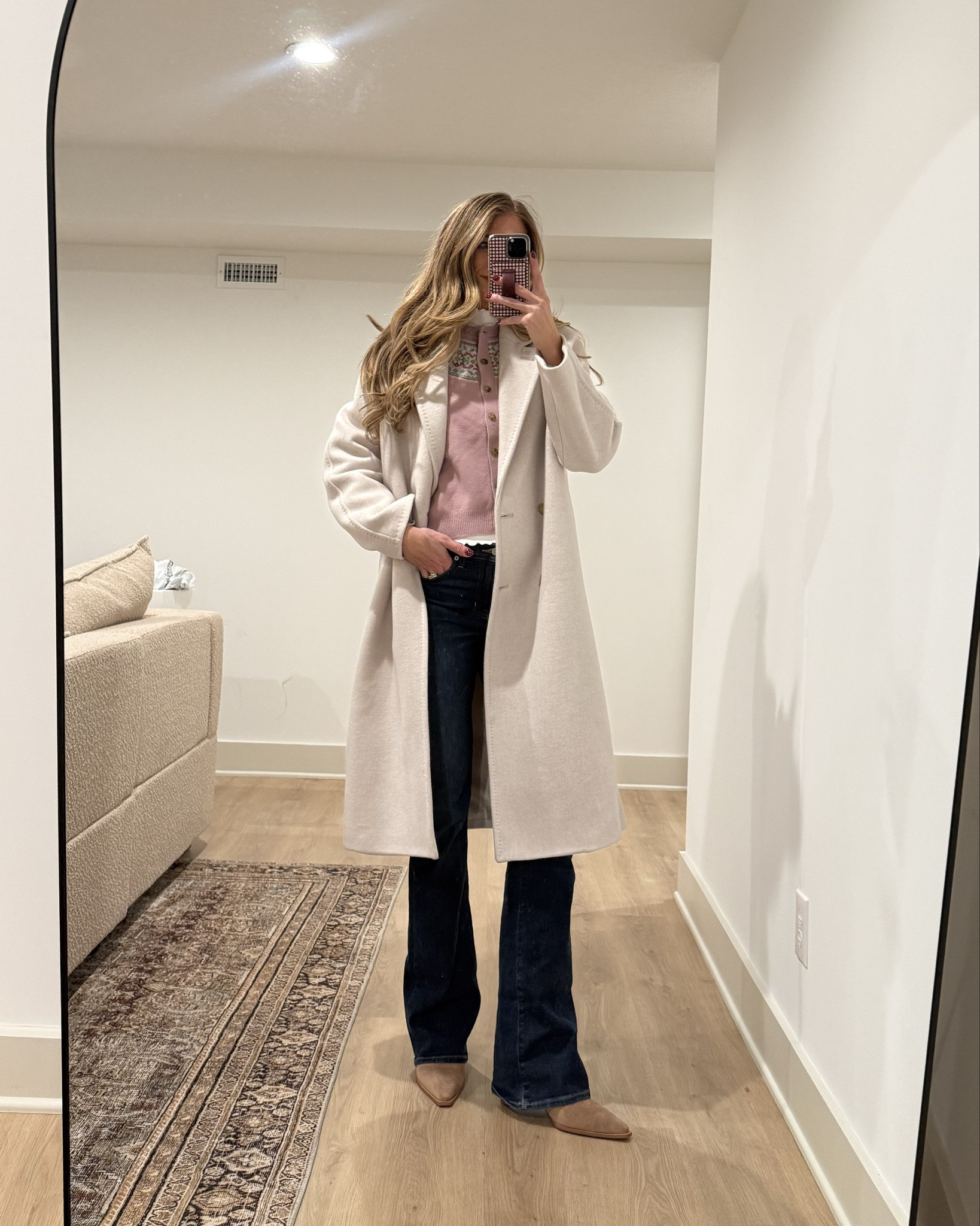 Holiday party outfit for brunch
Size smalls in top
Wearing my true size 27 long in jeans. SUPER STRETCHY! Fit the bump and so comfy
Size medium in coat to layer thick sweaters under 



Holiday look, fair isle, boot cut jeans, j crew, tall girl friendly, Long inseam, Christmas sweater

#LTKTall #LTKHoliday #LTKootd