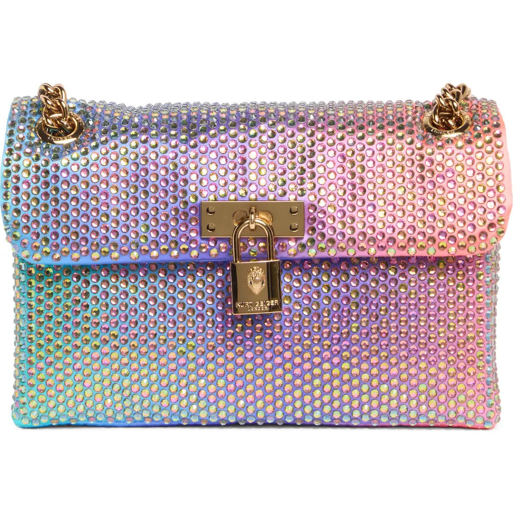 Kurt Geiger London Mini Brixton Fabric Crossbody Bag in Purple Rainbow at Nordstrom Rack | Nordstrom Rack