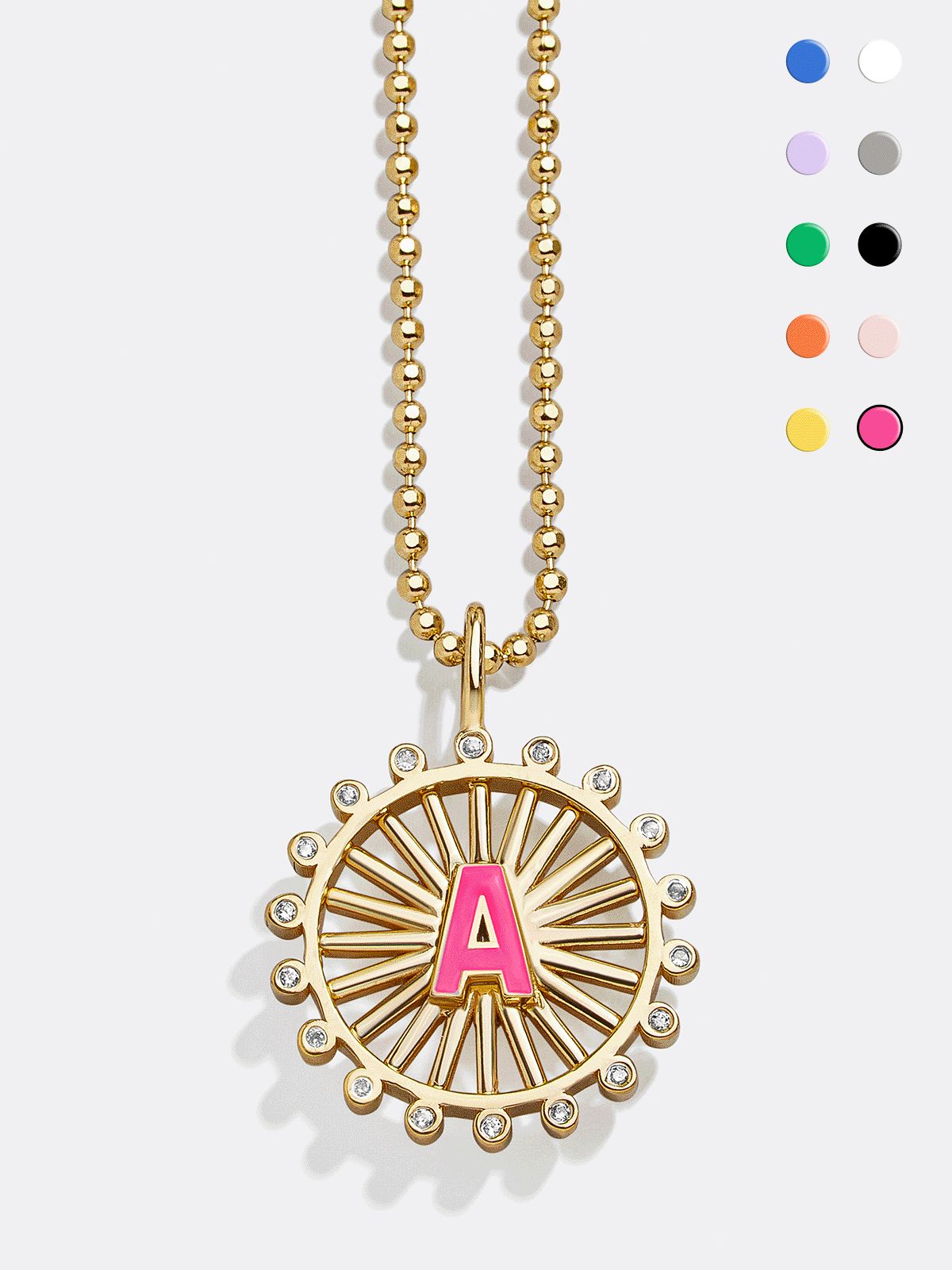 Sunburst 18K Gold Custom Reversible Necklace | BaubleBar (US)