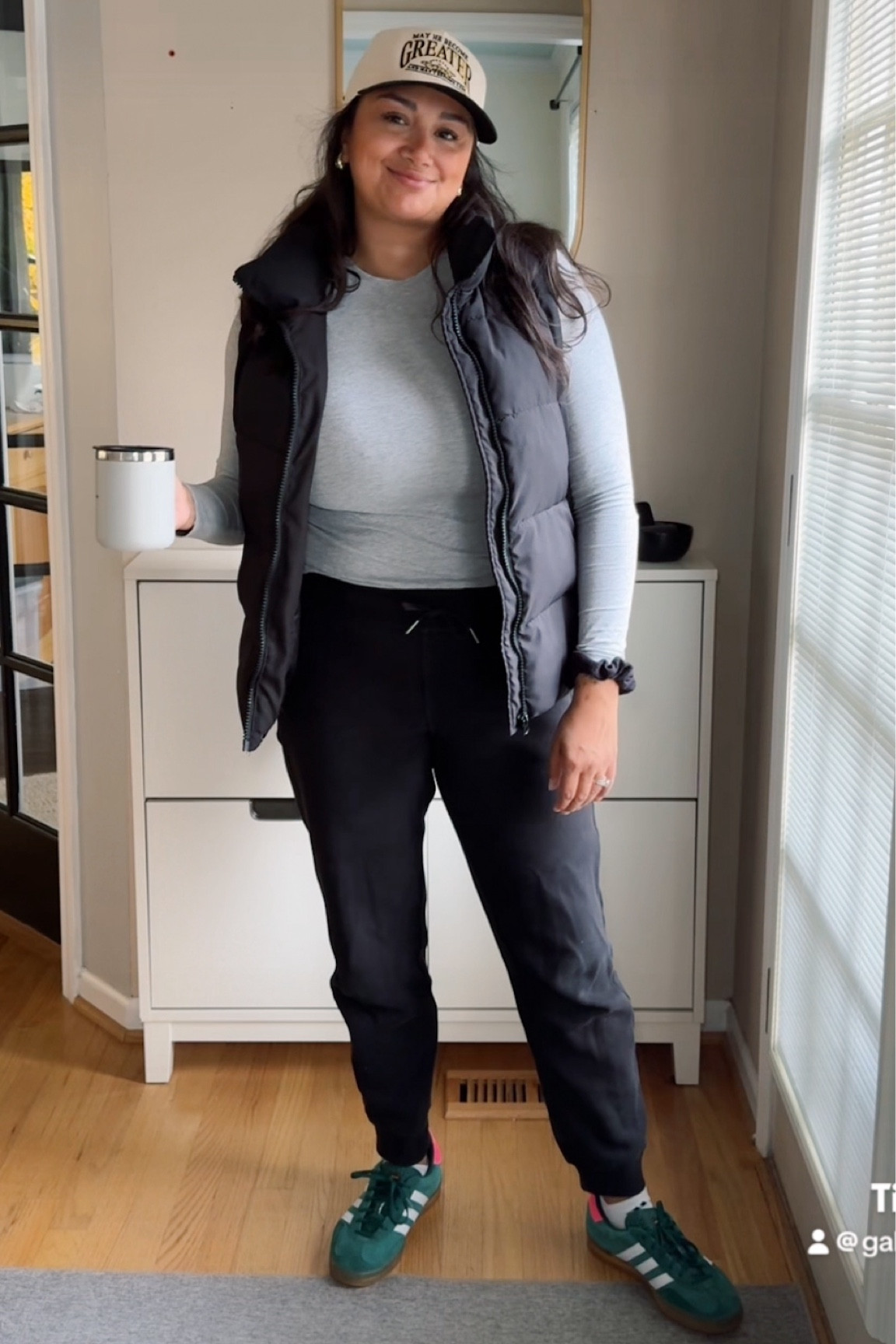 Everyday mom outfit with some athleisure mixed in. Hats hide my swamp of hair.

#LTKMidsize