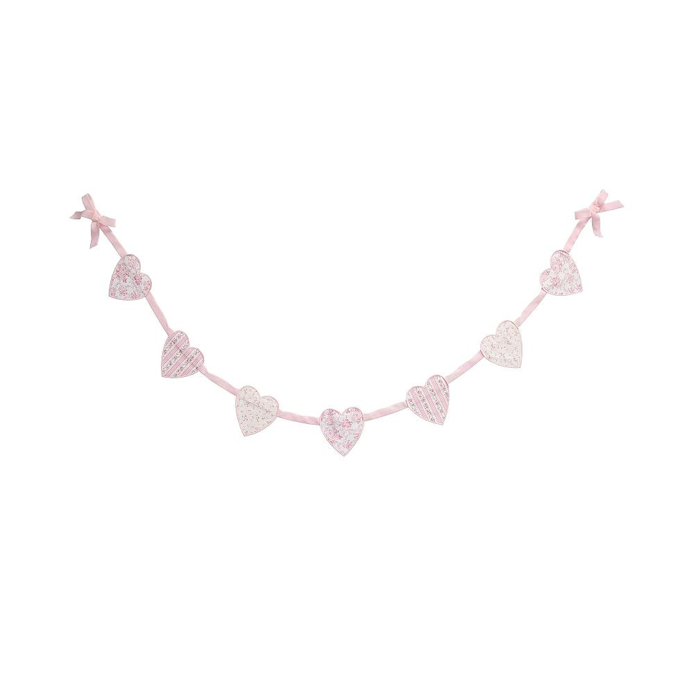 LoveShackFancy Printed Heart Garland (92") | Pottery Barn Teen