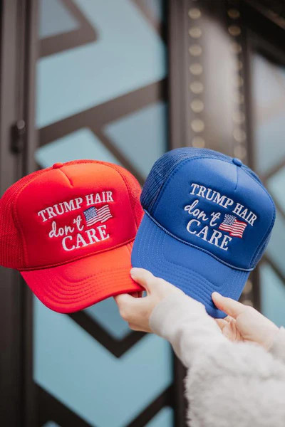 Trump Hair Don't Care Foam Trucker Hat | Katydid.com