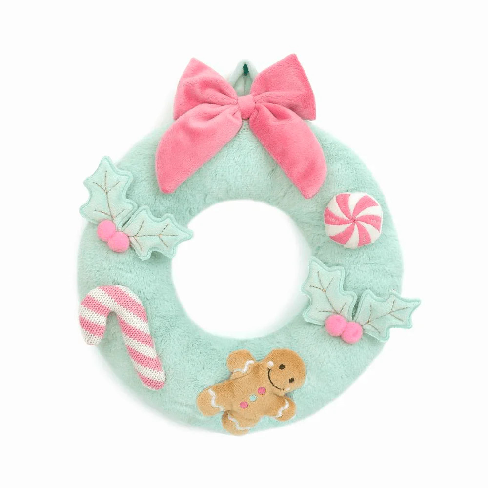 Mon Ami Festive Wreath Plush Toy - Mint | Shop Sweet Lulu
