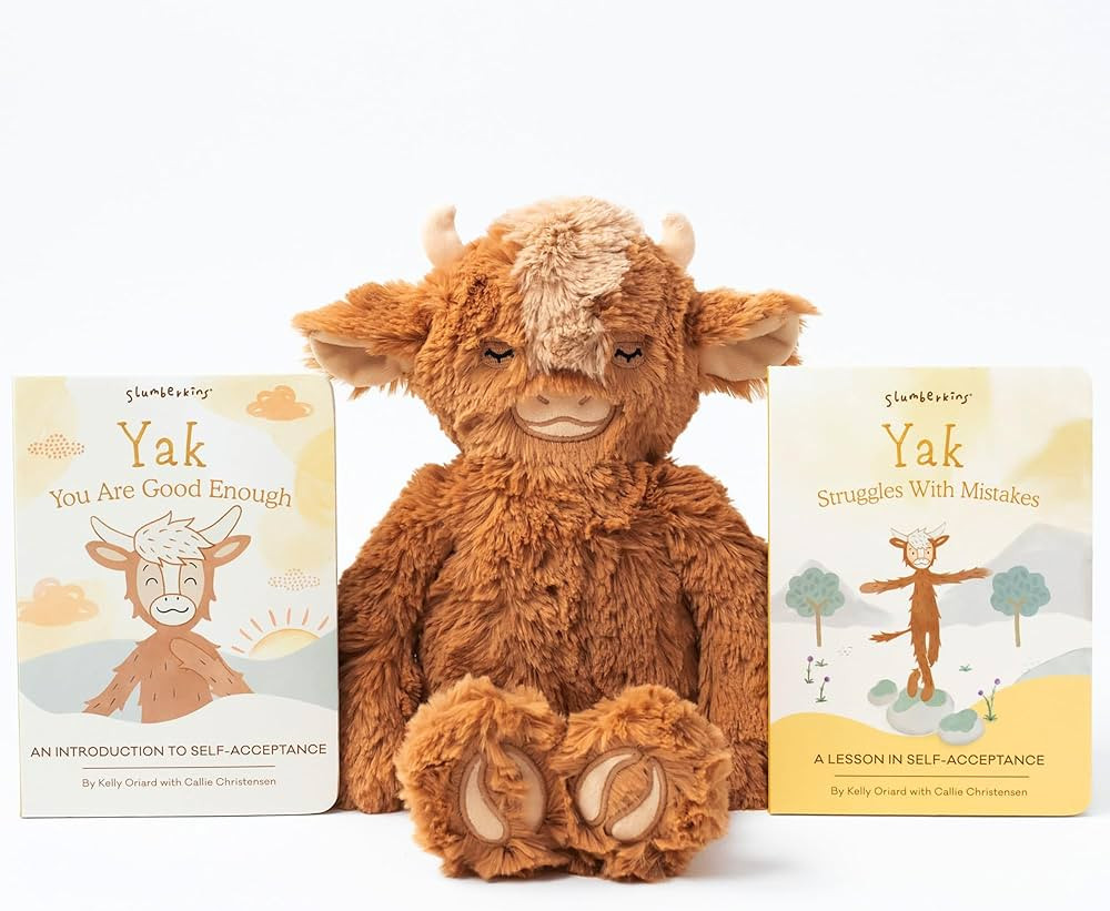 Slumberkins 14" Yak Kin & 2 Board Books Complete Set Bundle | Promotes Self-Acceptance & Positive... | Amazon (US)