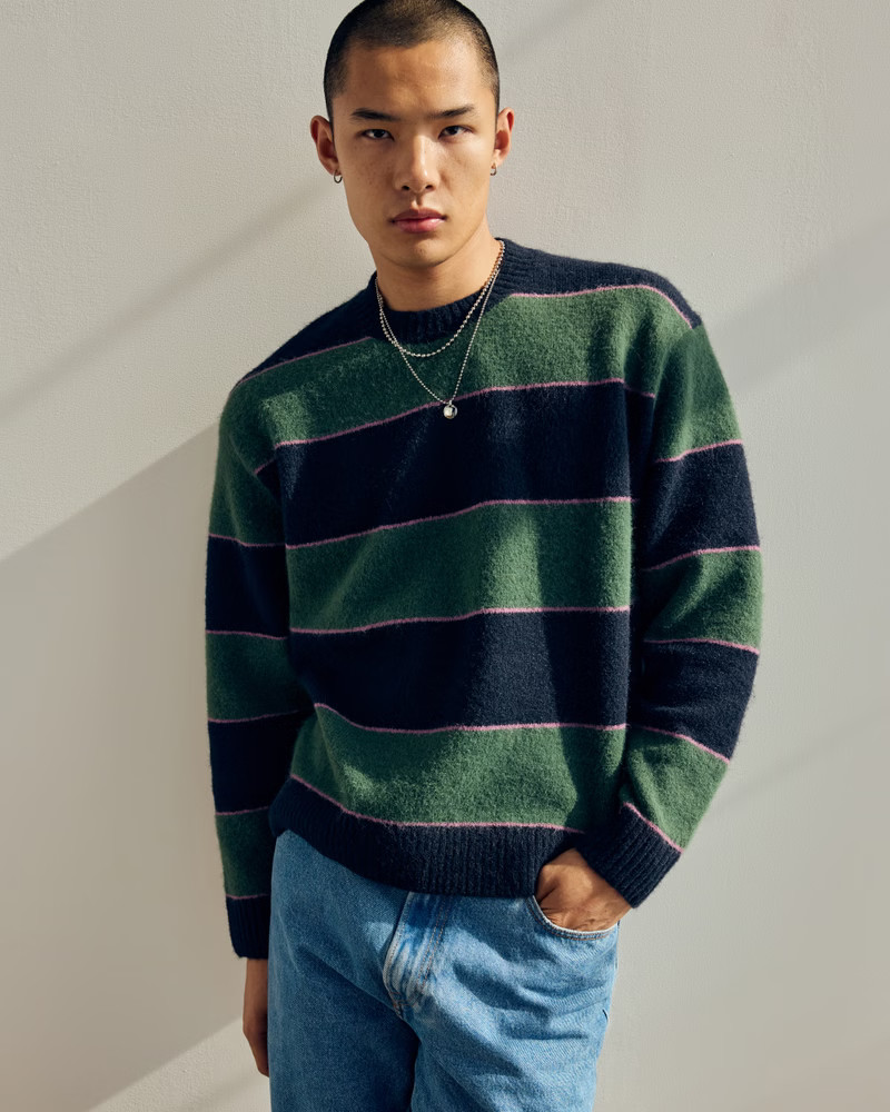 Men's A&F Essential Half-Zip Sweater | Men's New Arrivals | Abercrombie.com | Abercrombie & Fitch (US)