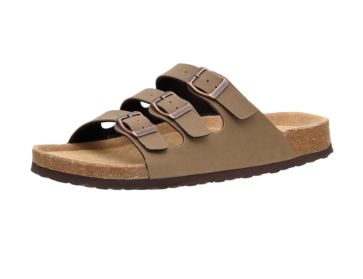 CUSHIONAIRE Men's Lela-M Cork Footbed Sandal with +Comfort | Amazon (US)
