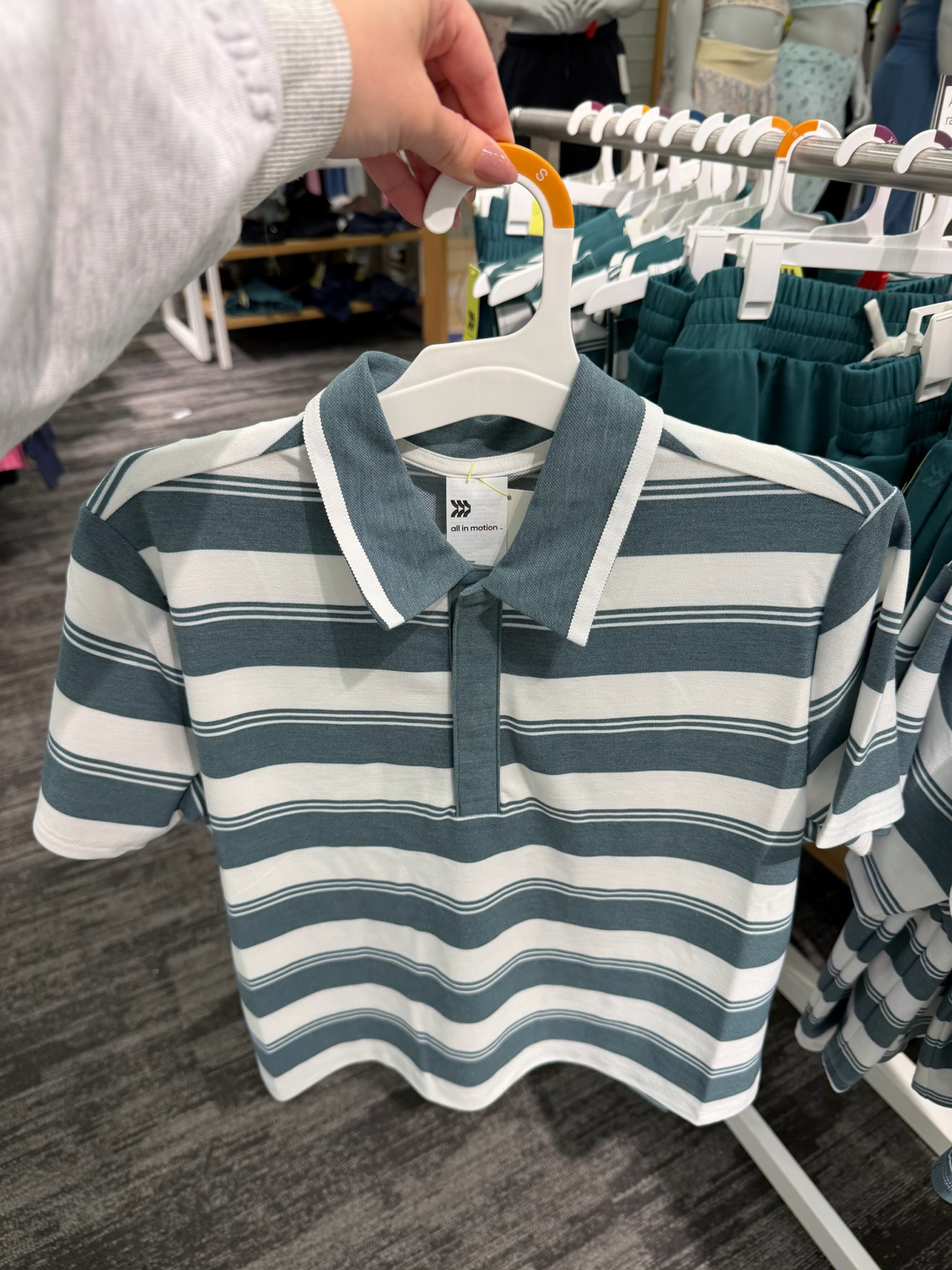 Today until Sunday - Target All in Motion is 25% off!! This striped top from Target is giving effortless sporty summer outfits and I can’t believe the top is already on clearance.
wedding guest dress summer, country concert outfits, summer outfits, teacher appreciation gift, date night outfits, business casual workwear, graduation dresses, graduation guest outfits, work outfits, summer dresses, target style, target fashion, matching sets, casual summer outfits, sporty outfits, striped polo top 

 #LTKMothersDay #LTKootd #LTKActive
