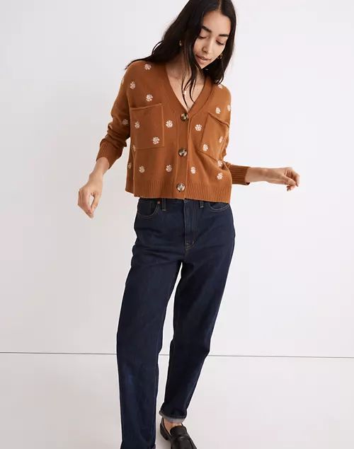 Floral-Embroidered Upton Cardigan Sweater | Madewell