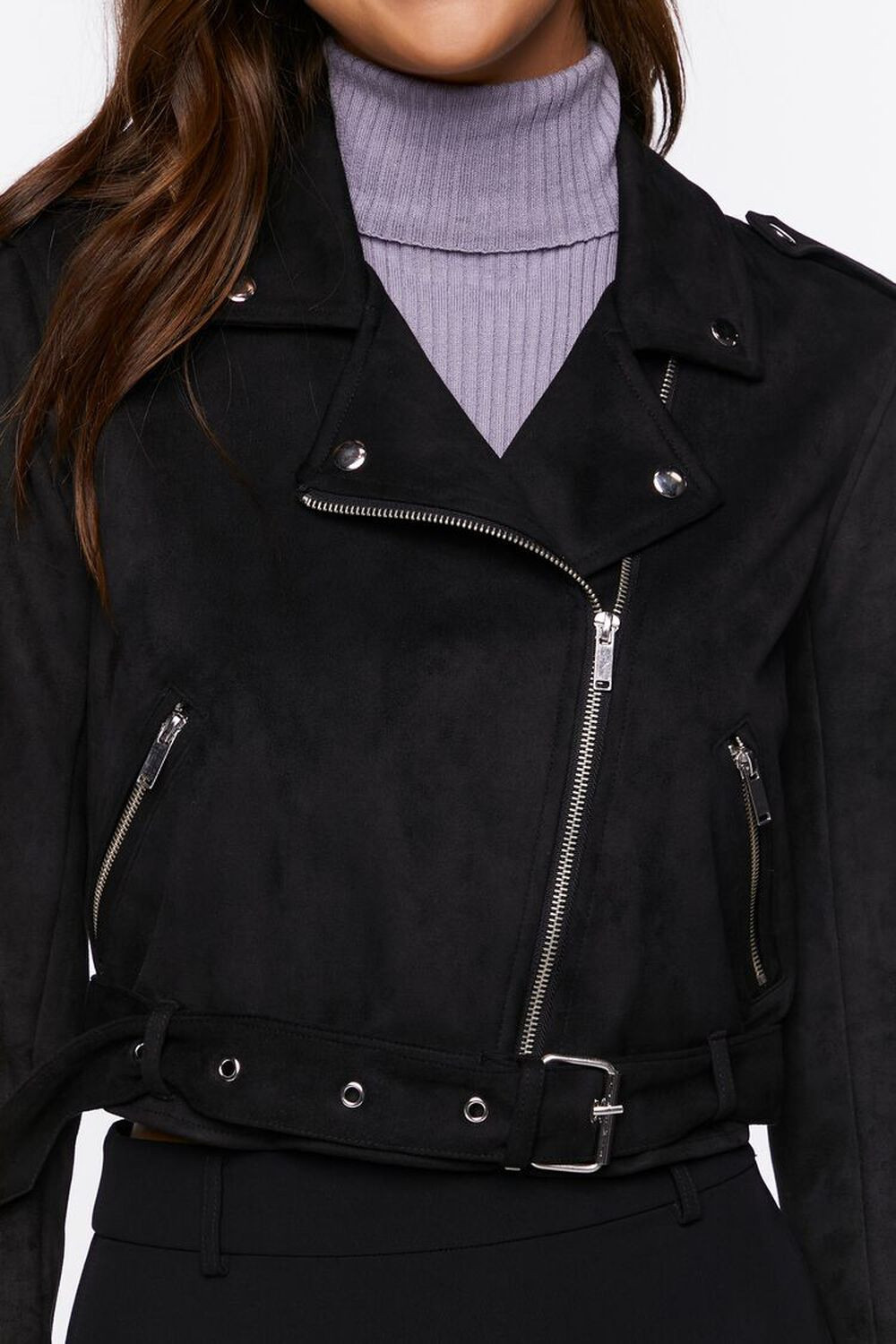 Faux Suede Moto Jacket | Forever 21 (US)