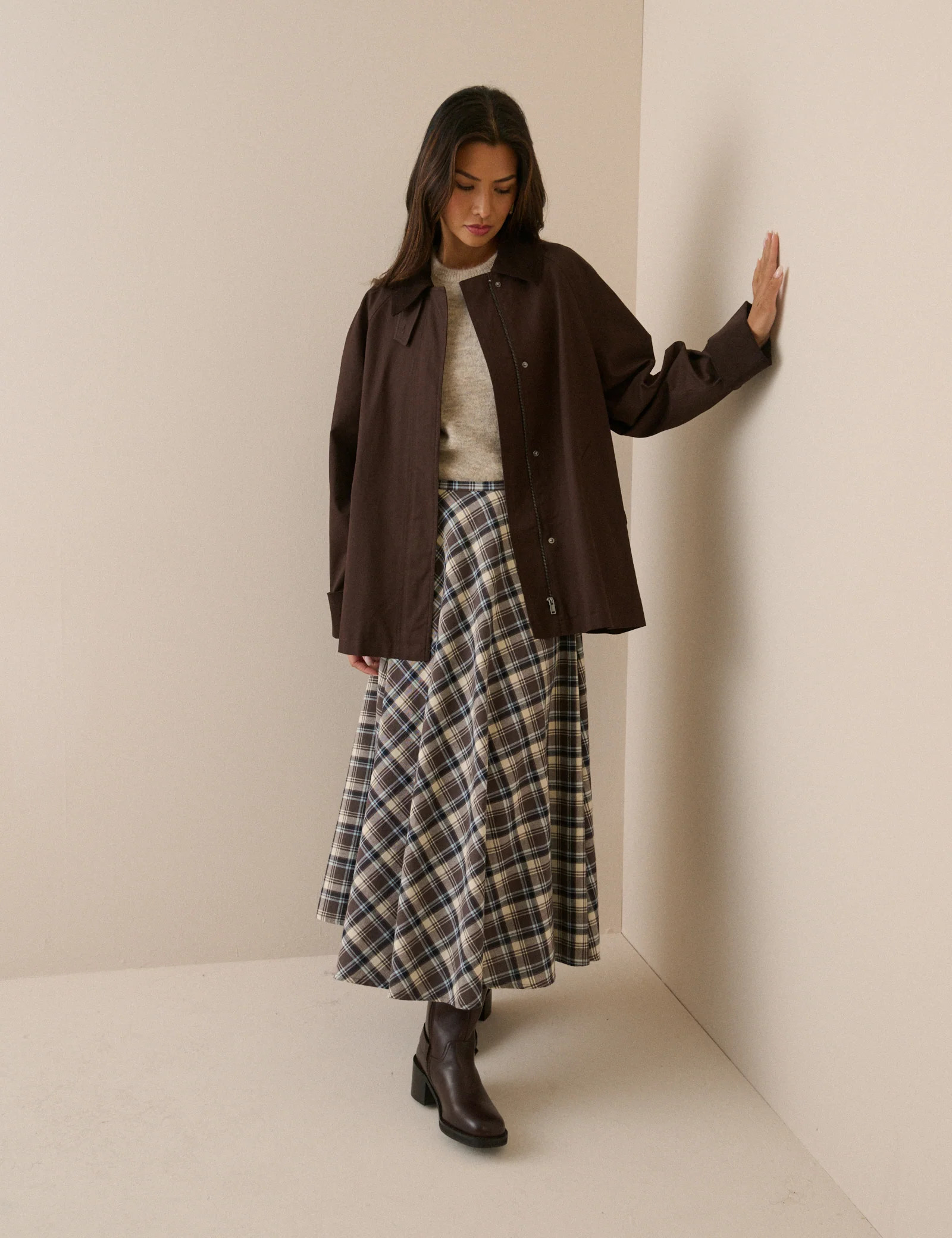 Brown Cord Detail Barn Jacket | Nobody's Child