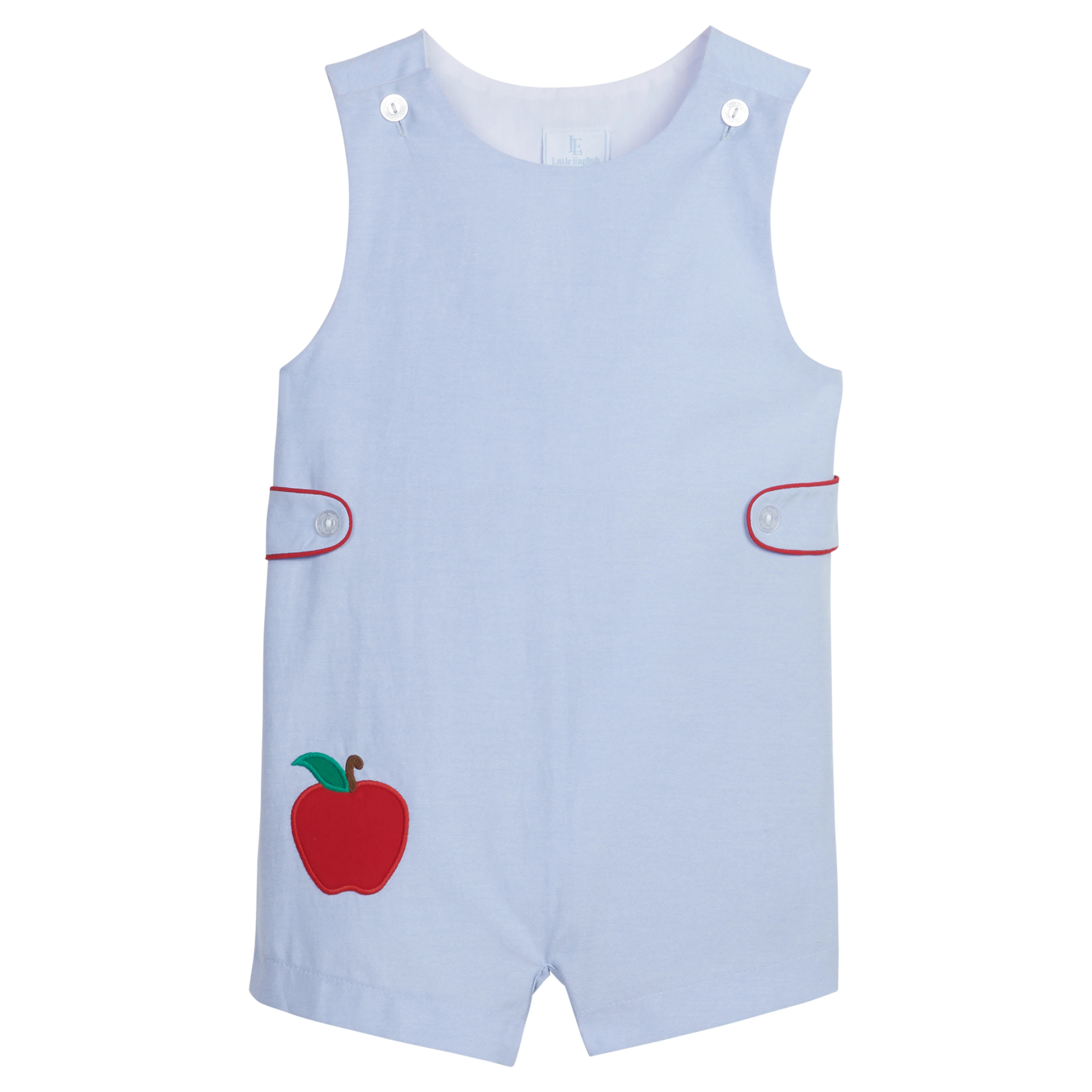 Little English Vintage Tab Jon Jon - Apple | JoJo Mommy