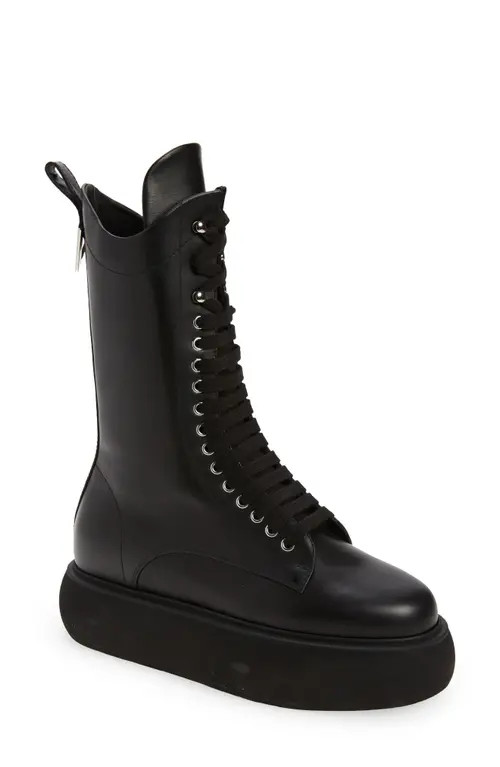 The Attico Selene Platform Combat Boot in Black at Nordstrom, Size 5Us | Nordstrom
