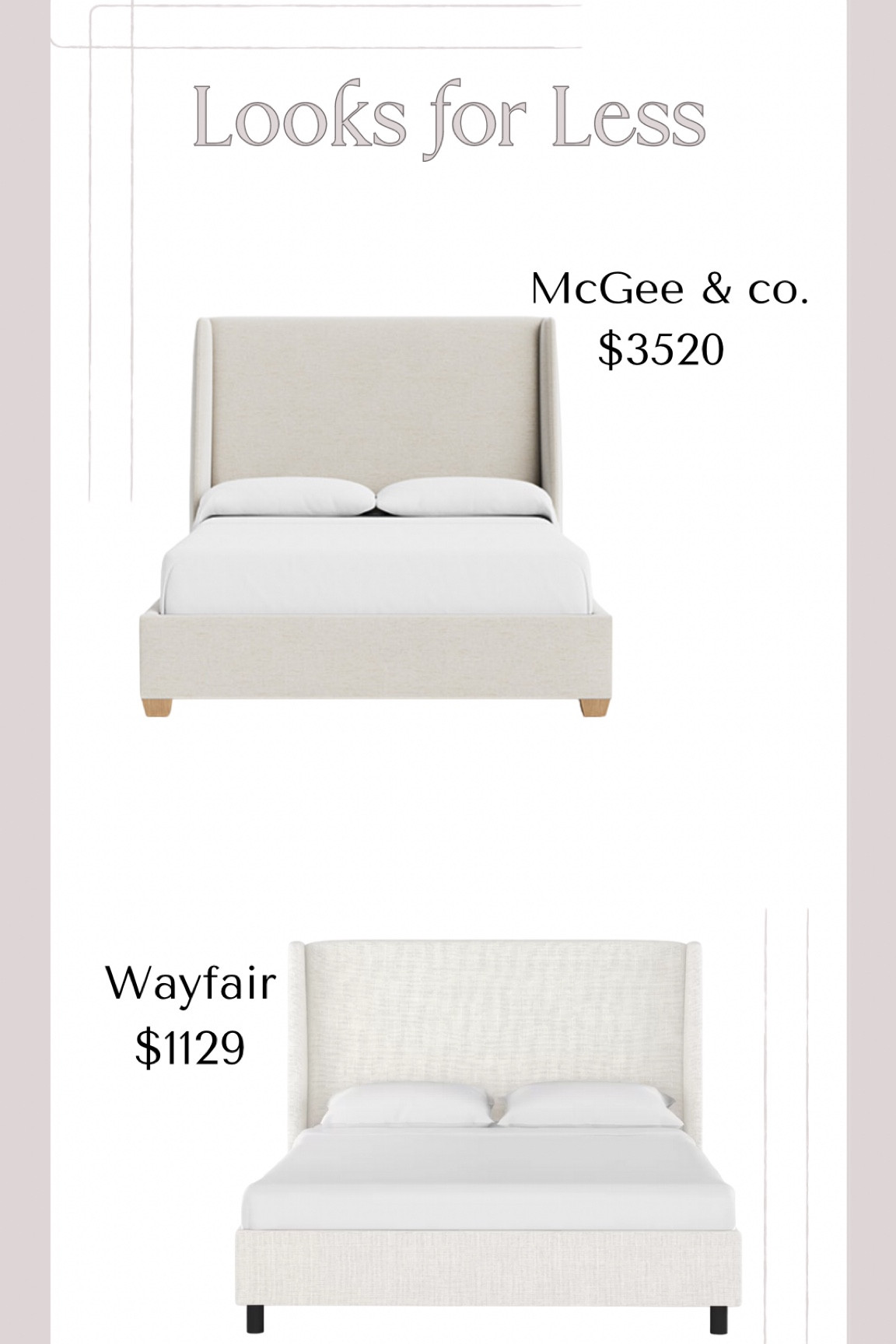 This gorgeous and timeless bed frame is much more affordable at Wayfair.  If you are looking for a gorgeous new bed frame but don’t want to break the bank entirely, this is a great option  

#LTKHome #LTKSummerSales #LTKSaleAlert