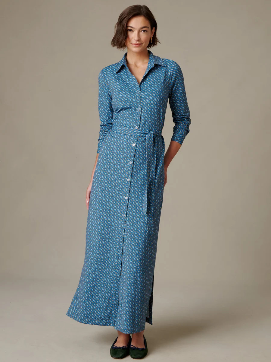 Teal/Aqua Regency Chain Amory Maxi Dress | Women's Dresses | J.McLa... | J.McLaughlin