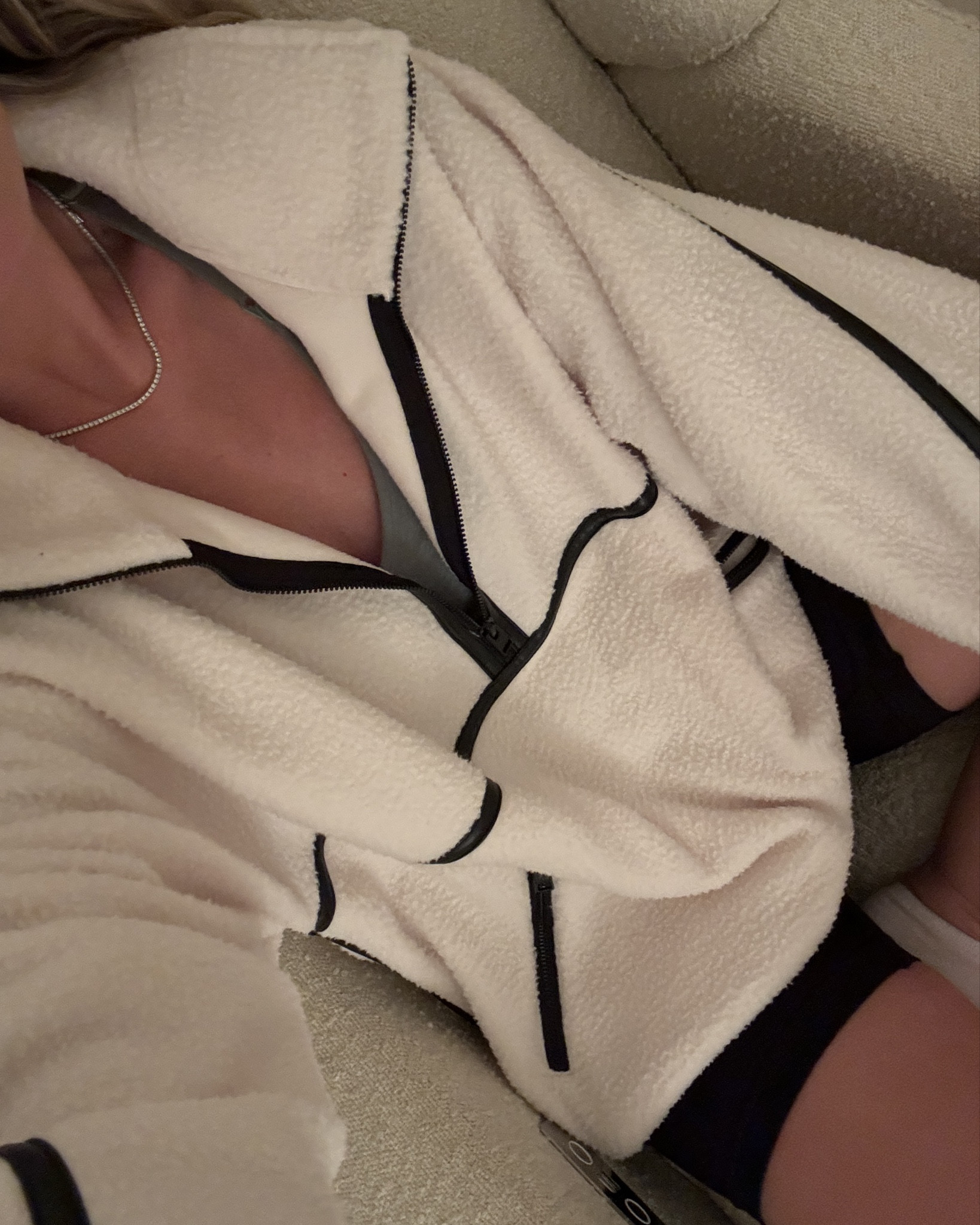 Cozy fleece pullover on cream and black leather - so cozy and perfect for after a workout or for running errands 

#LTKHoliday #LTKStyleTip #LTKSeasonal