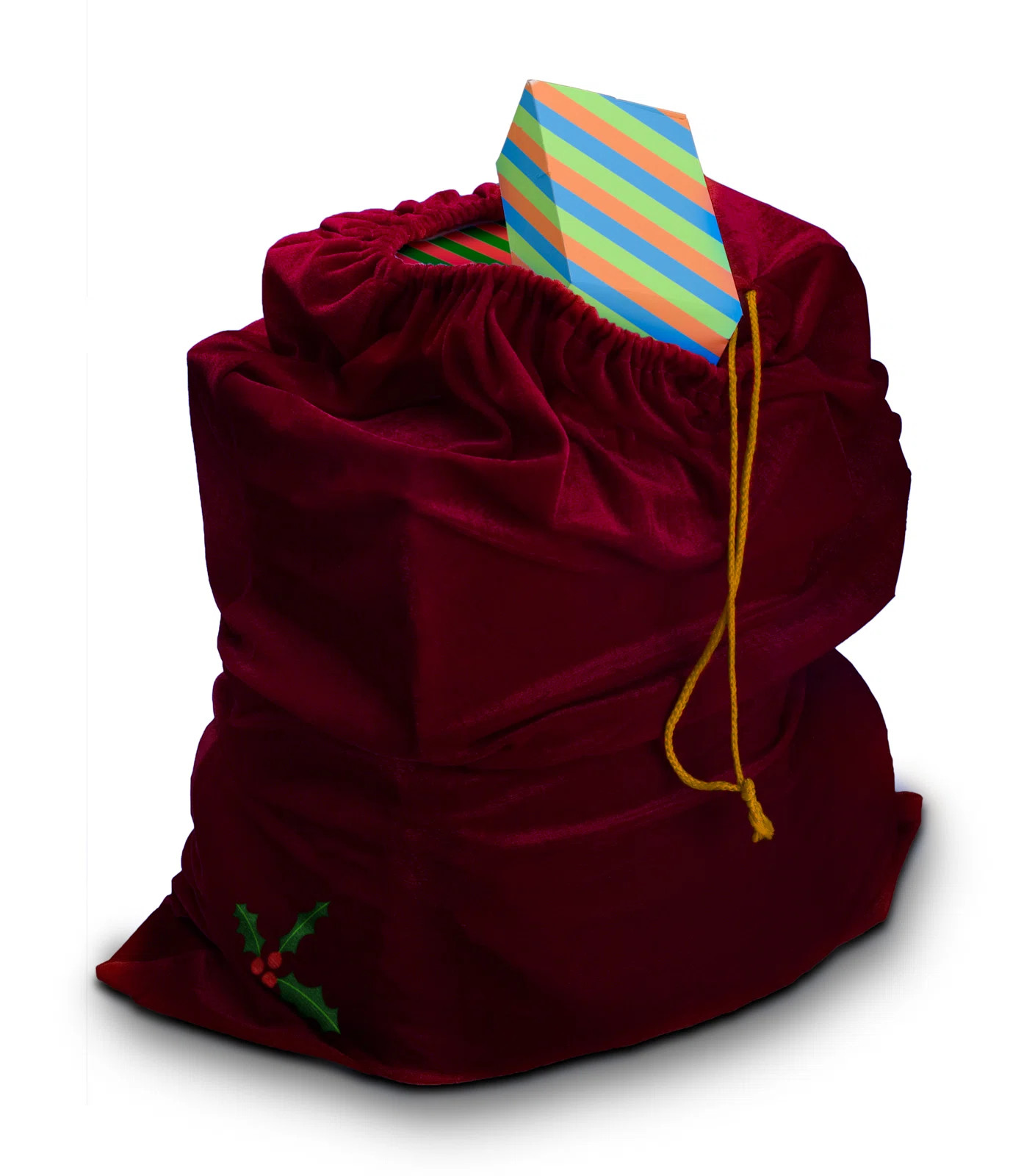 The Holiday Aisle® Santa Drawstring Gift Sack & Reviews | Wayfair | Wayfair North America