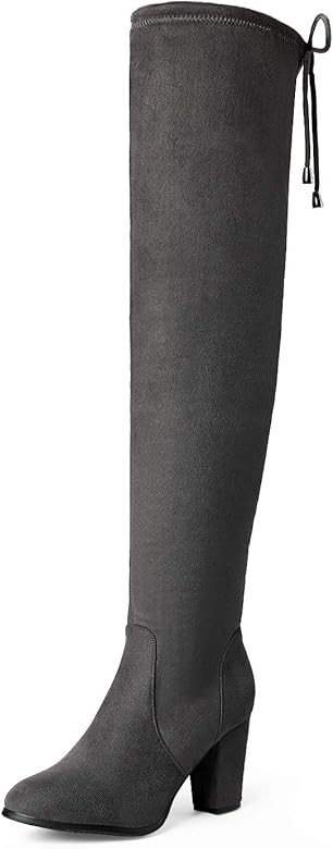DREAM PAIRS Women's Thigh High Fashion Over The Knee Block Heel Boots | Amazon (CA)