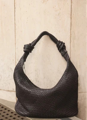 Nora Brown Leather Hobo Bag | Mint Velvet - UK