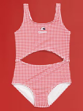 Old Navy x Disney© Minnie Mouse Cutout One-Piece Swimsuit for Girls | Old Navy (US)