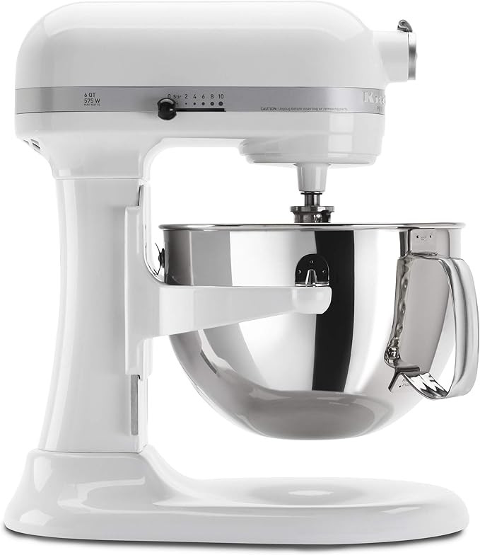 KitchenAid KP26M1XWH 6 Qt. Professional 600 Series Bowl-Lift Stand Mixer - White | Amazon (US)
