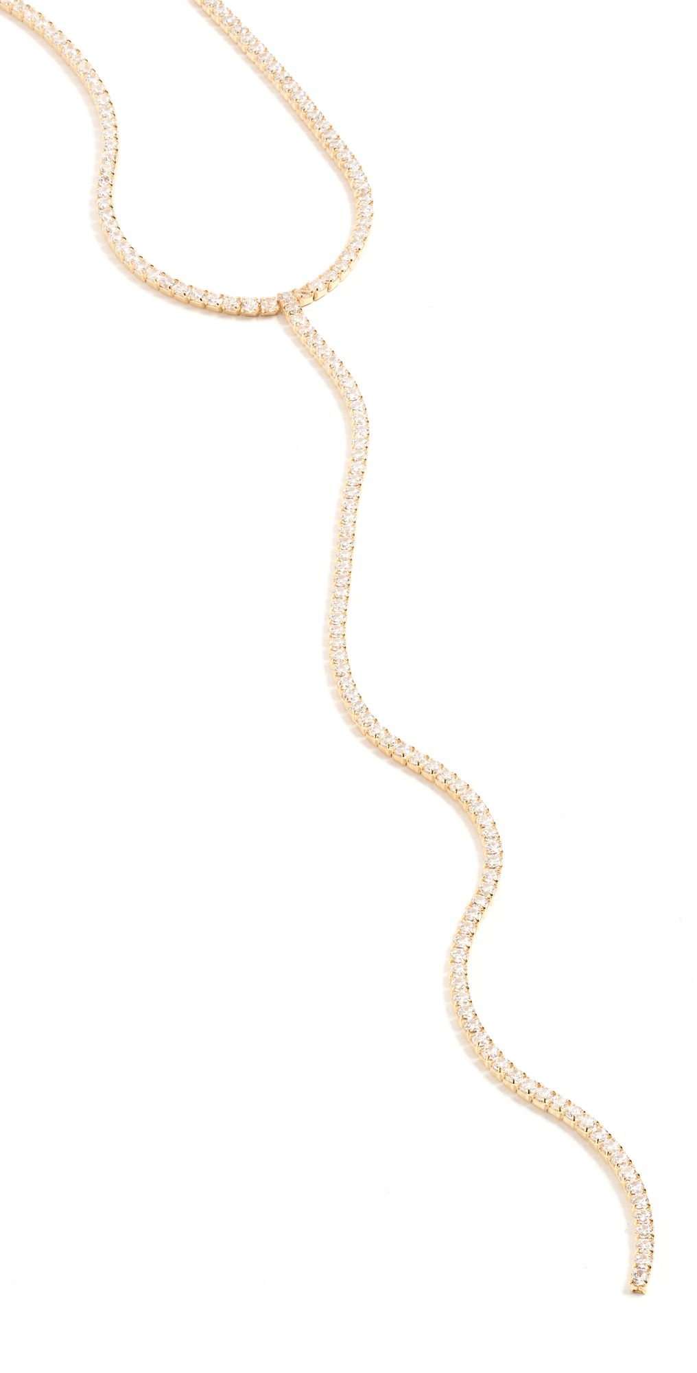 By Adina Eden Tennis Lariat Necklace | SHOPBOP | Shopbop