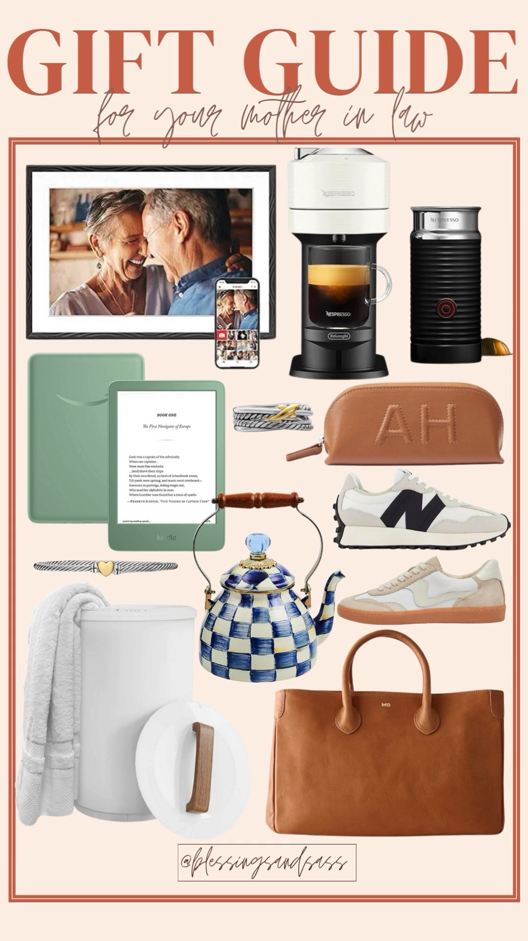 Gift Guide for your Mother in Law! 

Gift guide, gifts for her, mother in law, mom gifts, in law gifts, holiday, Christmas, Christmas present ideas, Christmas presents, holiday gifts, holiday finds, coffee machine, digital photo frame, kindle paperwhite, towel warmer, David Yurman, bracelet, ring, sneakers, tote bag


#LTKStyleTip #LTKHoliday #LTKGiftGuide