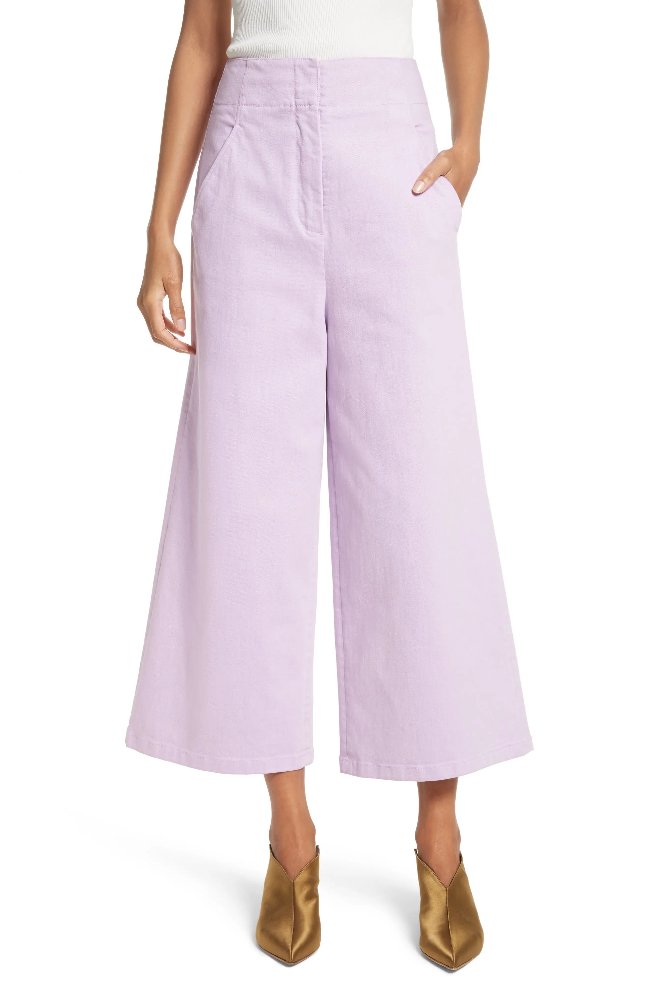 Wide Leg Crop Denim Pants | Nordstrom