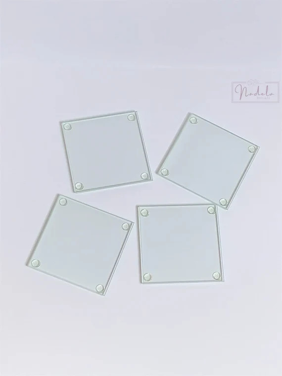Blank Glass Coaster Craft Blanks Glass Coasters Vinyl | Etsy | Etsy (US)