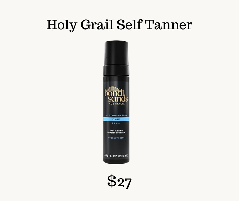 I absolutely LOVE this self tanner and have for many many years. Every time I try something else I always return to this one. It's a light weight, lovely smelling foam that applies easily, doesn't dry out your skin and produces the most beautiful true tan color with no hint orange. I use the dark shade and one application lasts at least a week for me. If you're looking for a self tanner this summer, I highly recommend. (I use plastic gloves for the application but you can get a tanning mitt as well). #selftanner #Bondisands #holygrailselftanner #selftannerover50 

 #LTKselfcare #LTKOver40 #LTKBeauty