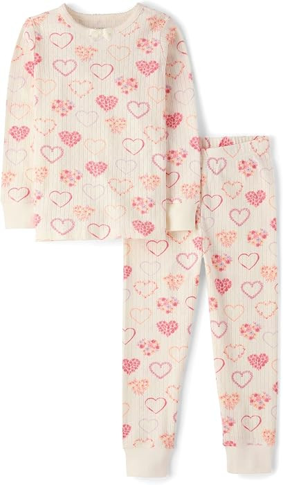 Gymboree Kids' And Toddler 100% Cotton Henley Long Sleeve Top and Pants, Gymmies Pajama Set | Amazon (US)