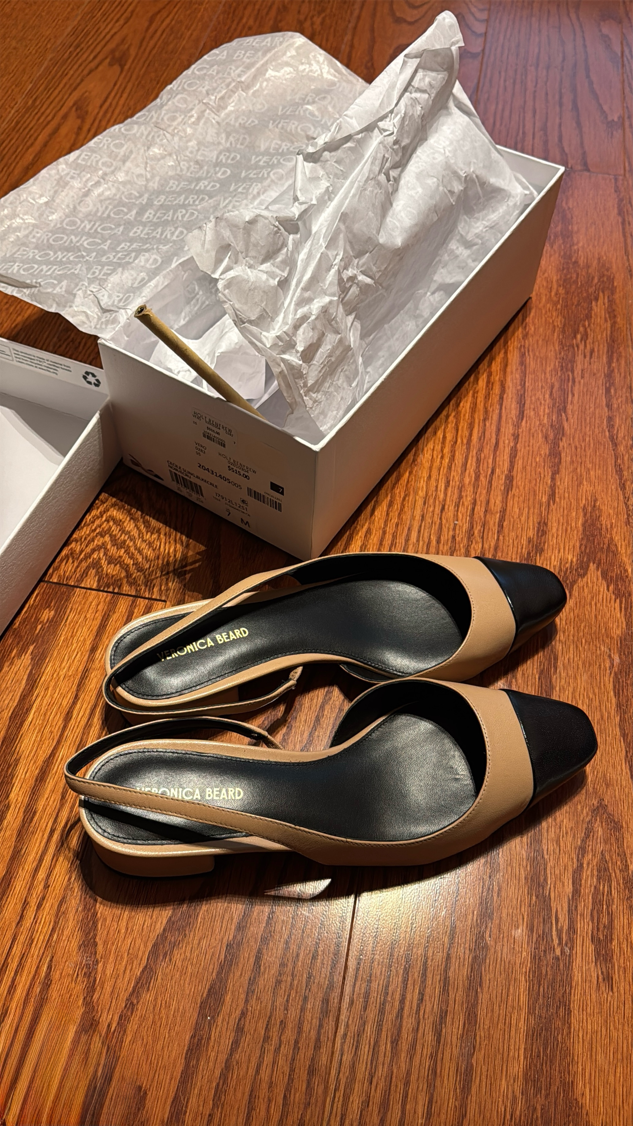 Veronica Beard Cecile Leather Cap-Toe Slingback (bisque and black)

#LTKspring #LTKsummer