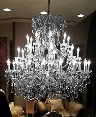 Chandelier Made with Swarovski Crystal! Large Foyer/Entryway Maria Theresa Crystal Chandelier Cha... | Amazon (US)