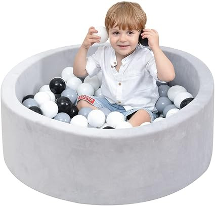 Foam Ball Pit, Kiddie Memory Ball Pits for Toddlers Kids Babies Ball Playpen Soft Round Ball Pit ... | Amazon (US)