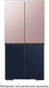 SAMSUNG RAF18DUUQH Bespoke 4-Door Flex  Refrigerator Top Panel in Champagne Rose Steel | Amazon (US)