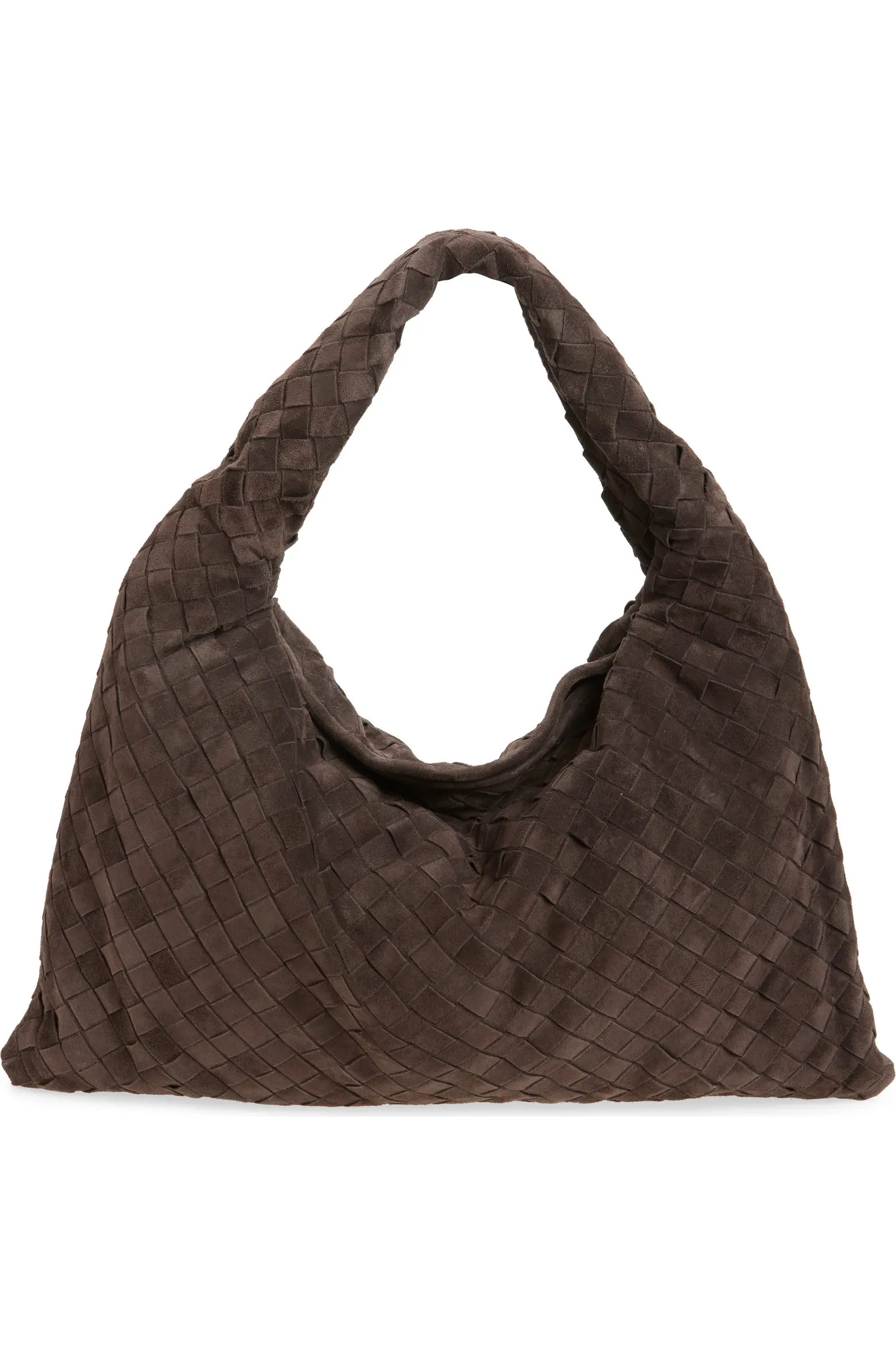 Bottega Veneta Large Hop Intrecciato Suede Hobo Bag (Women) | Nordstrom | Nordstrom