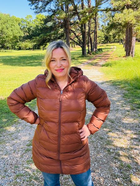This puffer jacket is lightweight and comes in many colors. I sized up into a medium. Folds down into a small bag and is perfect for a cold weather, travel outfit or an Alaska cruise outfit.

#LTKtravel #LTKover40 #LTKActive