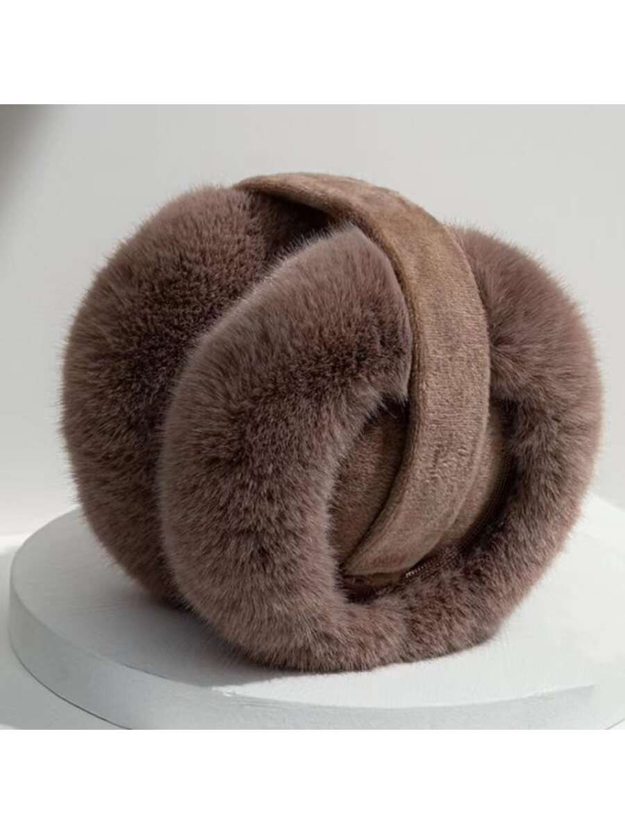 1pc Unisex One Size Plush Thickened Ear Warmer For Autumn & Winter | SHEIN